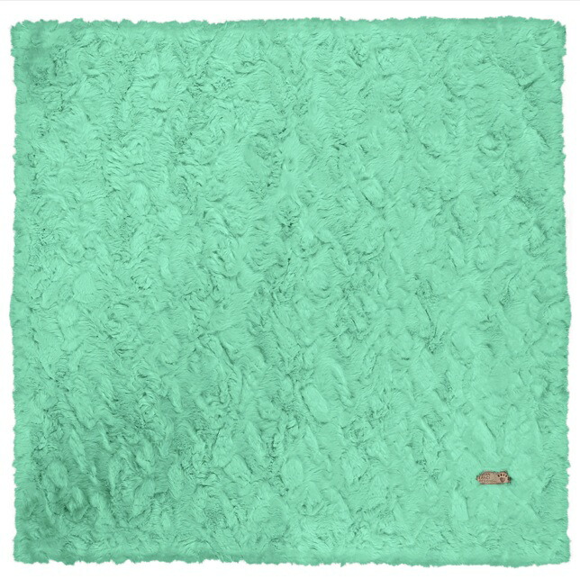 ★Susan Lanci★スーザンランシーMint Ripple Blanket毛布_ペパーミント