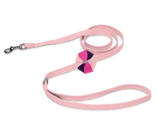 ★Susan Lanci★ スーザンランシー Pink is Love 2022 Pinwheel Leash ウルトラスエードリード