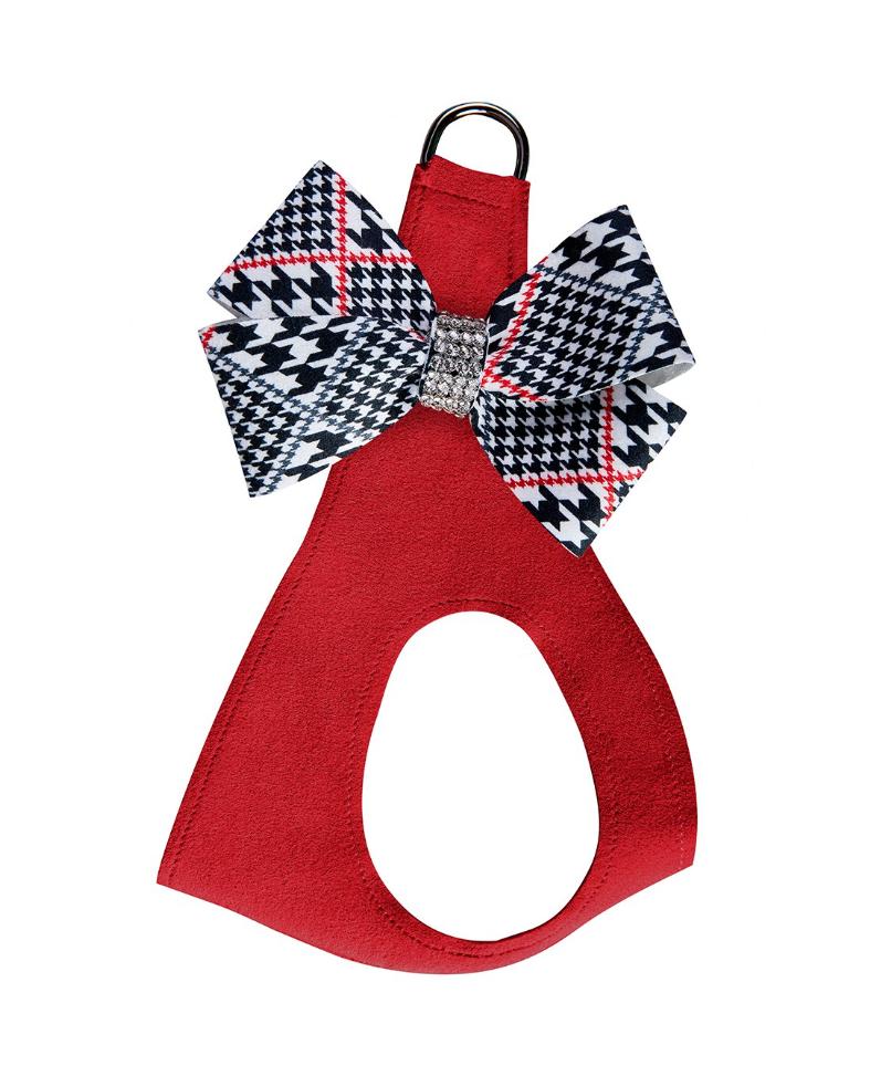 ★Susan Lanci/スーザンランシー★Classic Glen Houndstooth Nouveau Bow スワロフスキー付ハーネス