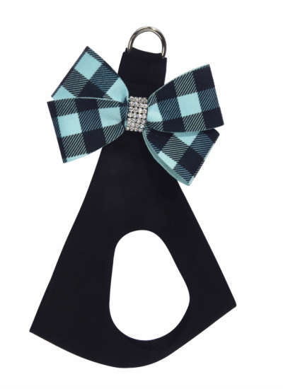 ★Susan Lanci/スーザンランシー★Tiffi Gingham Nouveau Bow Step In Harness スワロフスキー付ハーネス