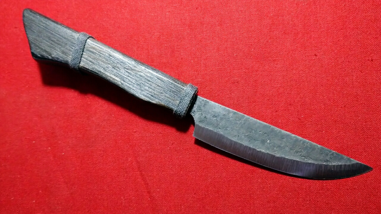 楽天市場】手打ち 青紙2号 剣鉈 165mm 両刃 指ガード付 鍛造
