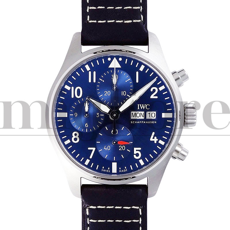 IWC アイダブリューシー パイロットウォッチクロノグラフ IW388101 41粍 SS/なめし革 青色文字記号盤 【新品】 メンズ腕時計-腕時計