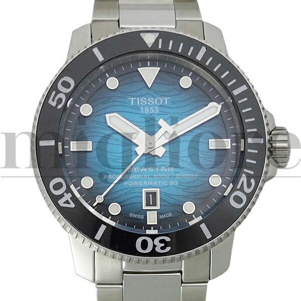 楽天市場】【中古】ティソ シースター オートマチック ブルー