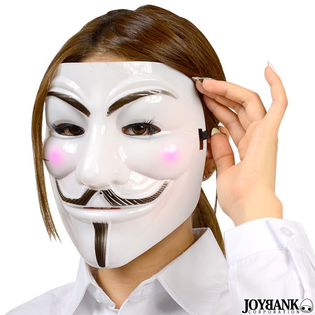 楽天市場 アノニマス 仮面 マスク 仮装 パーティ コスプレ ハロウィン Ca190 Mignon Fun