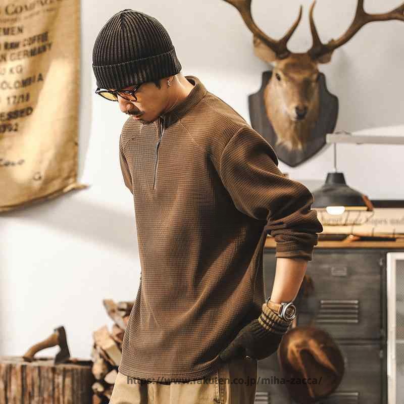 春 コーデ メンズ 用 服 分かりやすい 流行り物 オシャレ 成年者 かっこいい 大層らしい大きさ 表どおり 成人男性服 ヨーロピアン 綿織物 400 甚だしい ワーヘル調 汗水 プルオーバー アメリカン レトロ 照明ランプ色つや 二分の一 ジップ 上衣