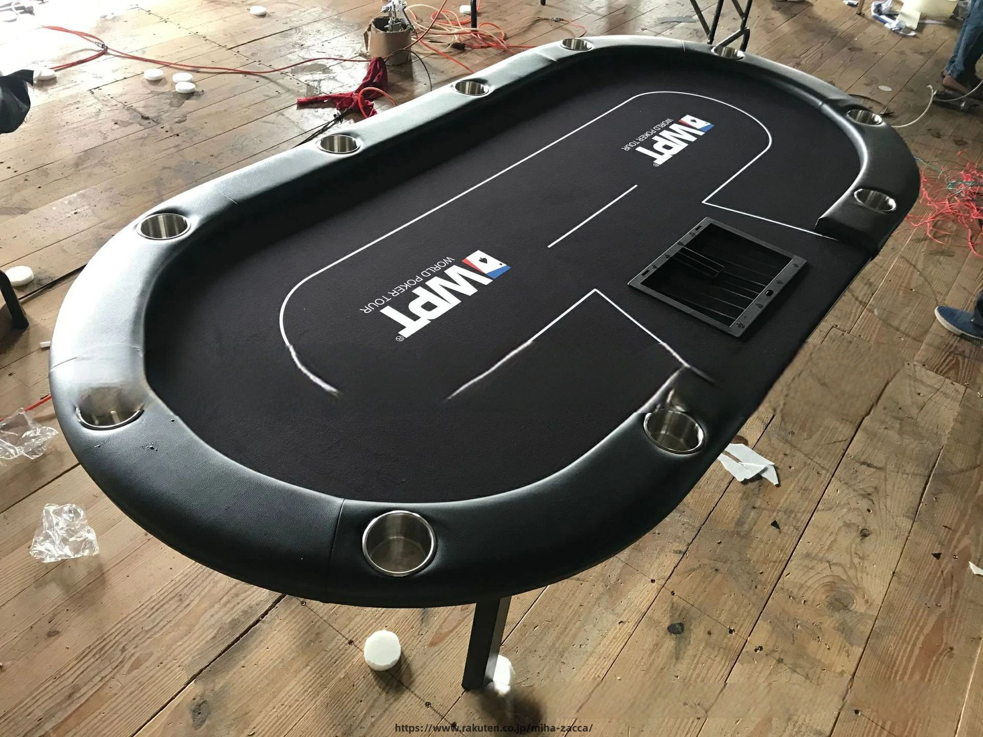 テキサスホールデムポーカーテーブル、折りたたみ式テキサスホールデムテーブル、ポーカートーナメントテーブル、バカラテーブル、ブラックジャックテーブル【車上渡し・時間指定不可】｜miha雑貨 68,290円
