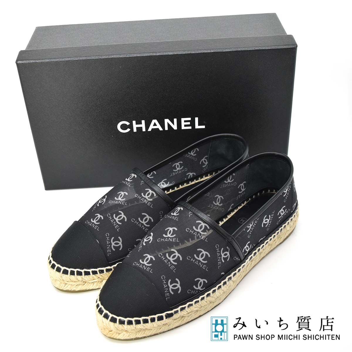 値段アウトレット - CHANELシャネルエスパドリーユ38 - 買取査定:9528