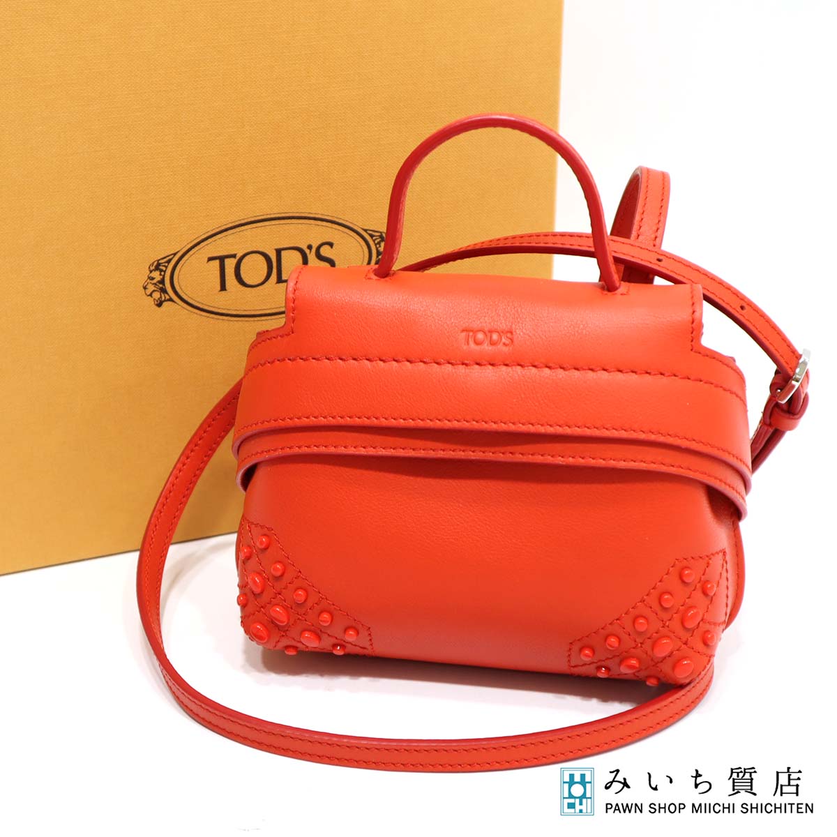 【楽天市場】質屋 トッズ TOD`S ウェーブバッグ ミニショルダー 