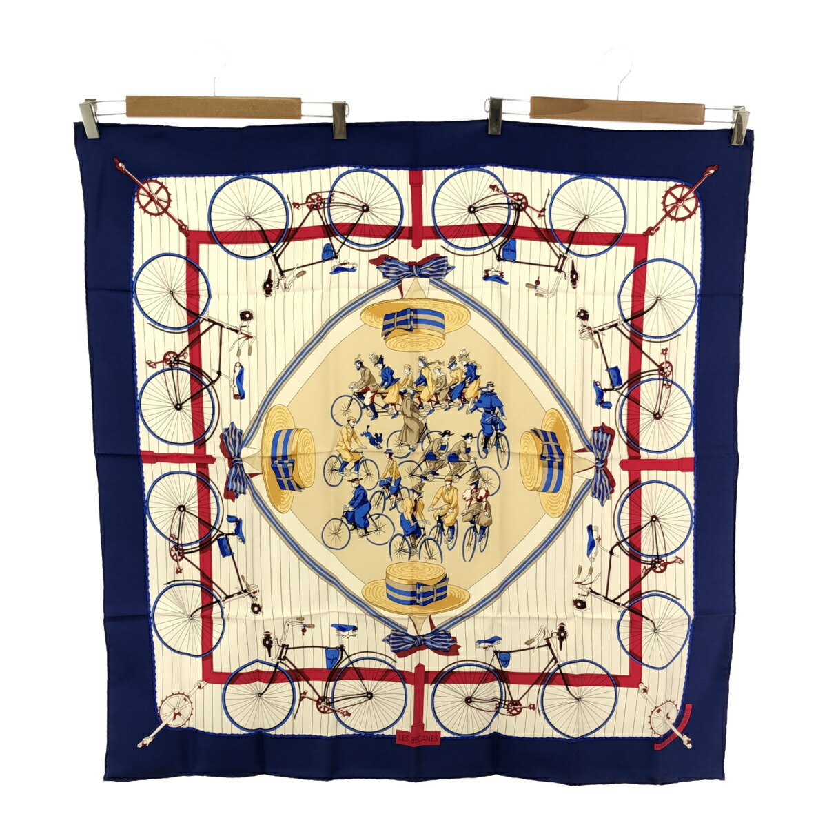 エルメス スカーフ カレ LES BECANES 自転車 帽子 レッド ネイビー 楽天市場】エルメス(HERMES) カレ70 LES BECANES 自転車