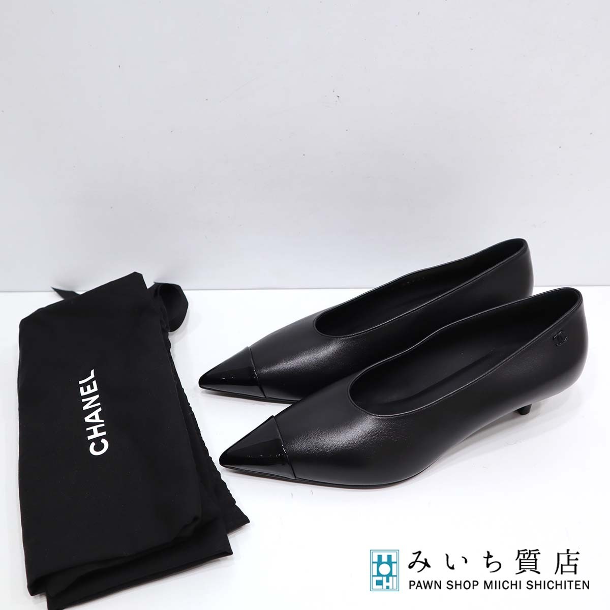 楽天市場】CHANEL シャネル パンプス レザー パテントレザー