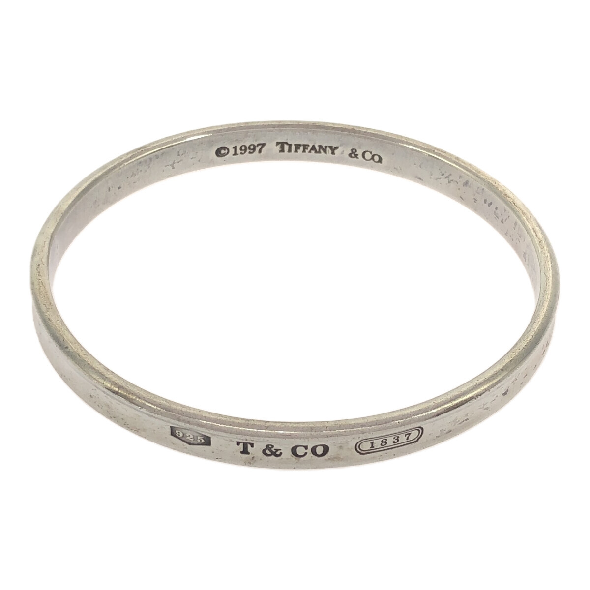 楽天市場】ティファニー バングル ブレスレット K18PG Tワン ナロー