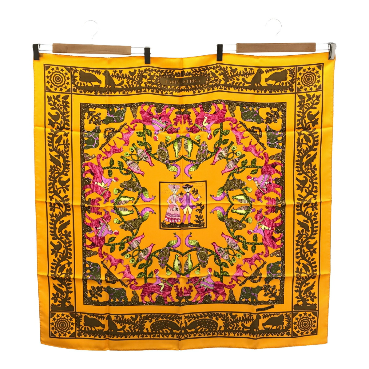 ☘️美品☘️ HERMES　 EARLY AMERICA 古き良きアメリカ 楽天市場】HERMES エルメス カレ90 『EARLY AMERICA（古き良き