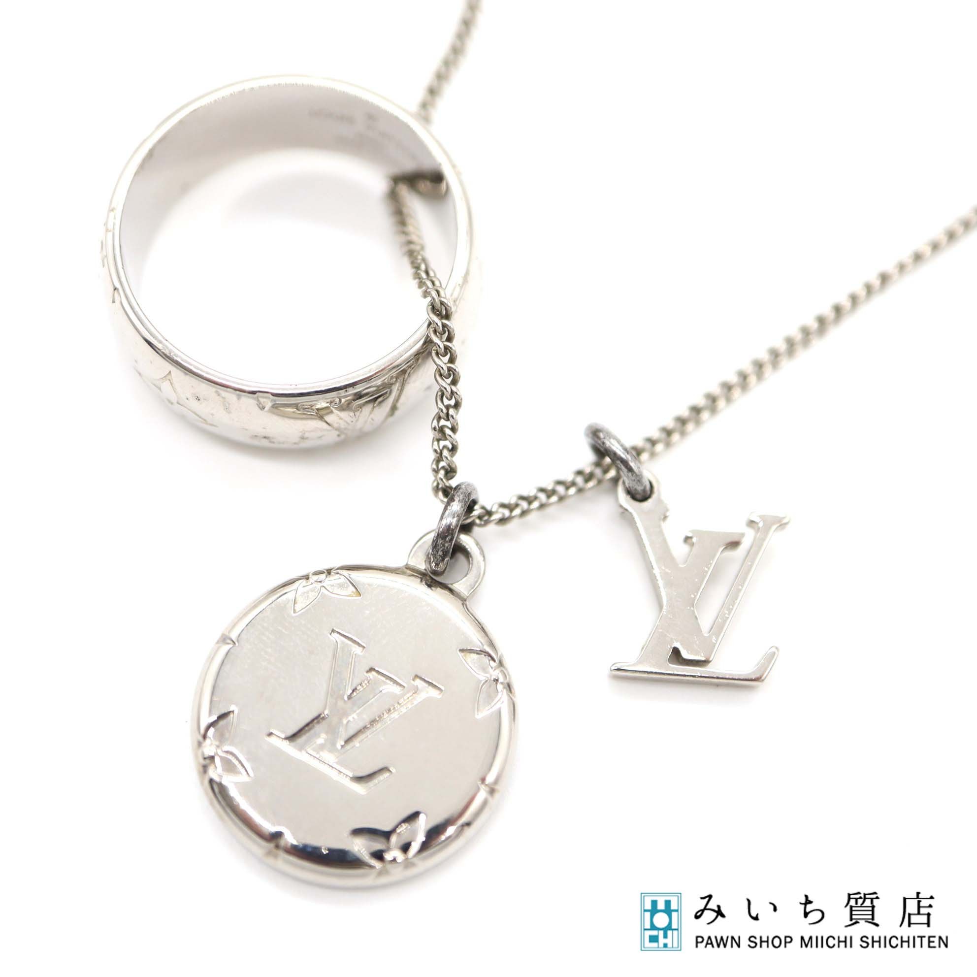 質屋 LOUIS VUITTON ルイヴィトン M62485 モノグラム リングネックレス 重量約16.7g H11138 みいち質店｜みいち質店
