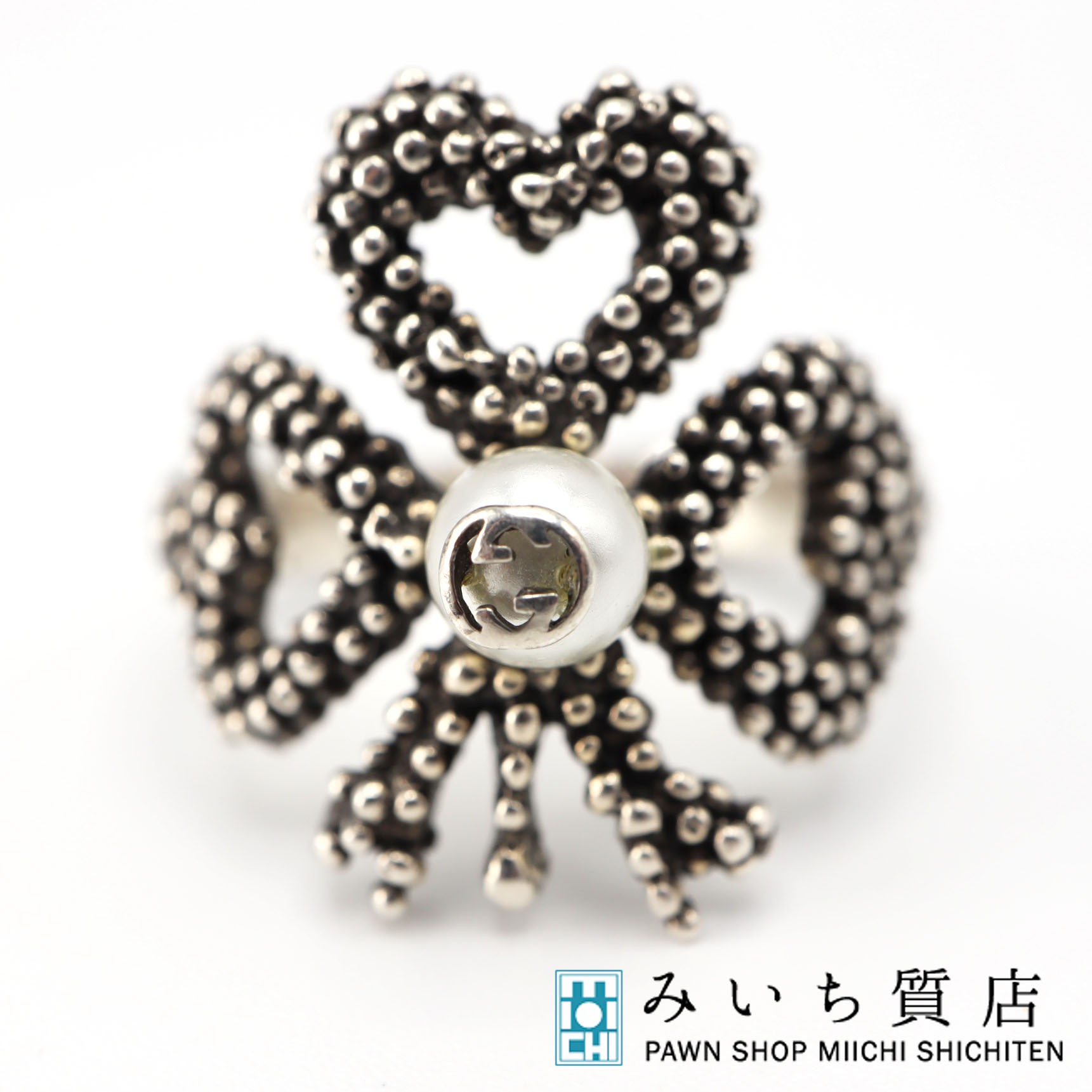 楽天市場】【新品・未使用品】グッチ GUCCI パール ダブルG フラワー