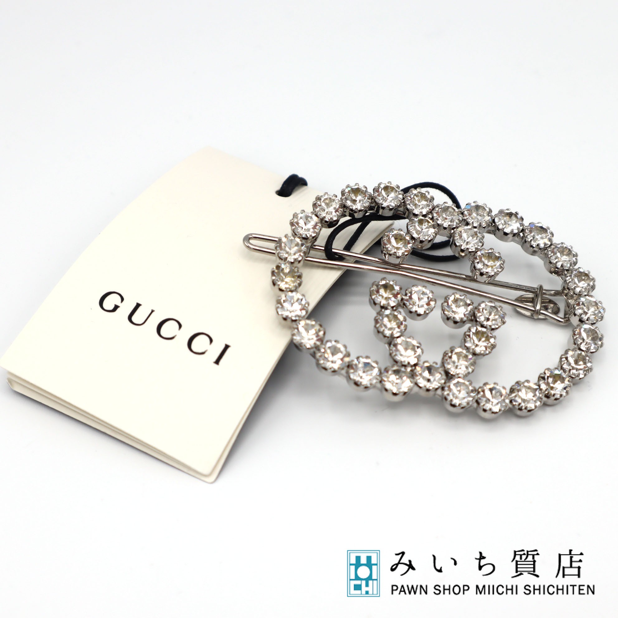 楽天市場】GUCCI グッチ Cyrstal GUCCI Hair Clip ヘアクリップ