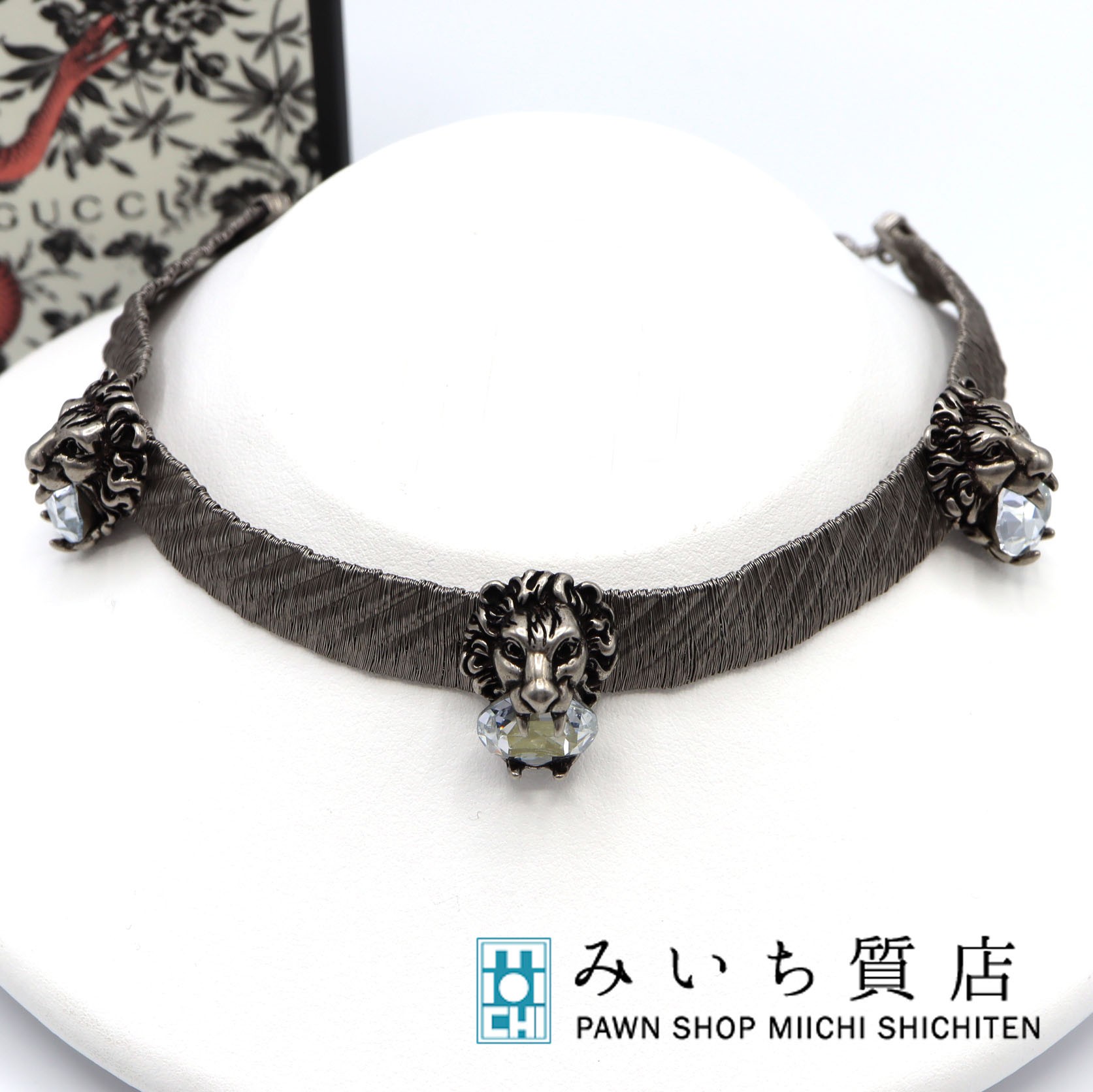 楽天市場】【美品】グッチ【GUCCI】ダブルG付き ライオンヘッド