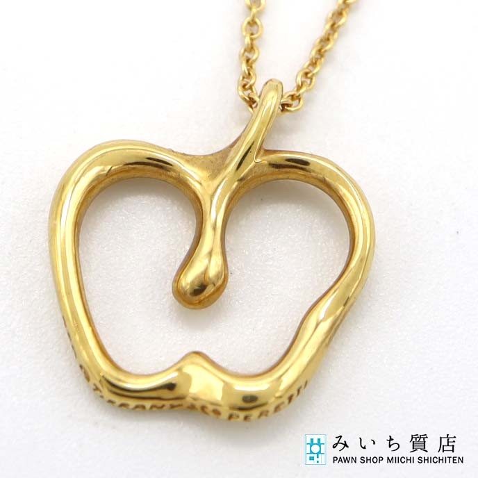 楽天市場】ティファニー アップル ネックレス K18イエローゴールド