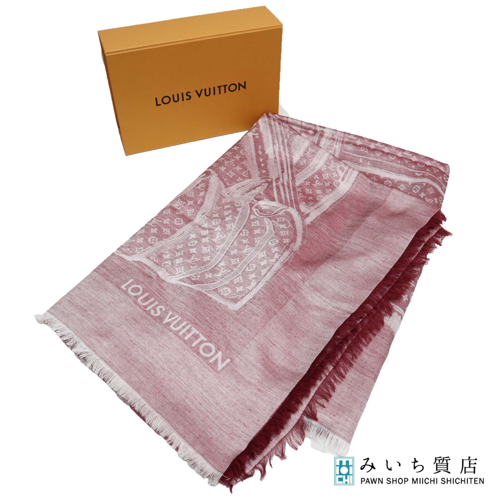 楽天市場】LOUIS VUITTON ルイヴィトン 402336 大判 ストール シルク60