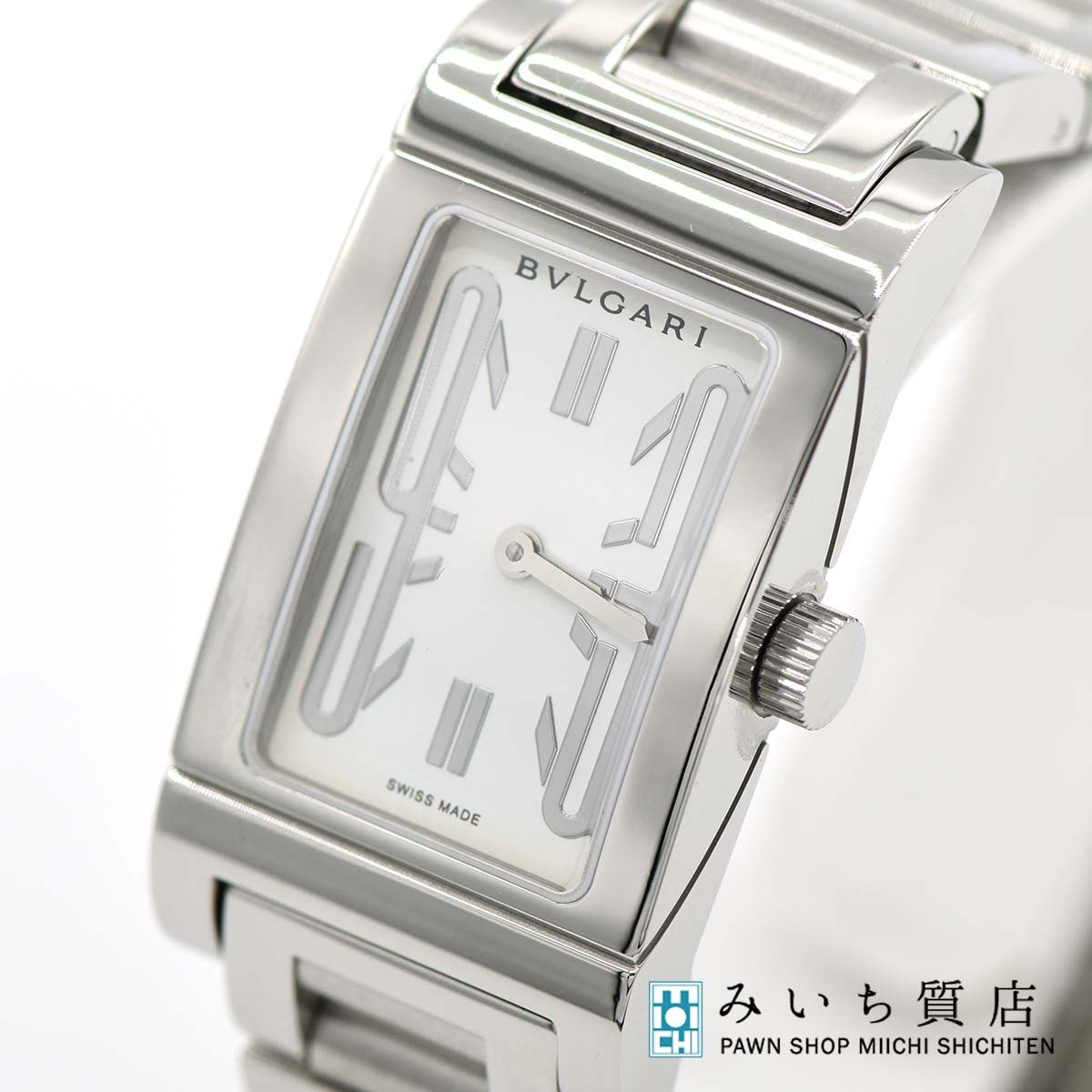 楽天市場】【中古】 BVLGARI ブルガリ レッタンゴロ クロノグラフ 18K