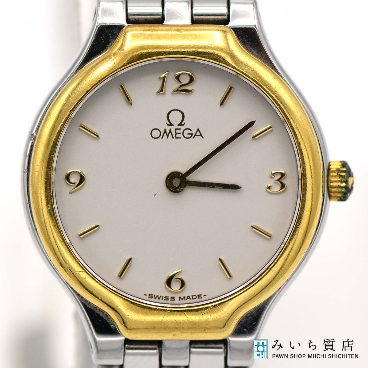 質屋 腕時計 稼働 OMEGA オメガ デビル 4360.6200 595.0101 795.0901 Cal.1456 クォーツ 2025.4 電池交換済 H2066 みいち質店|みいち質店