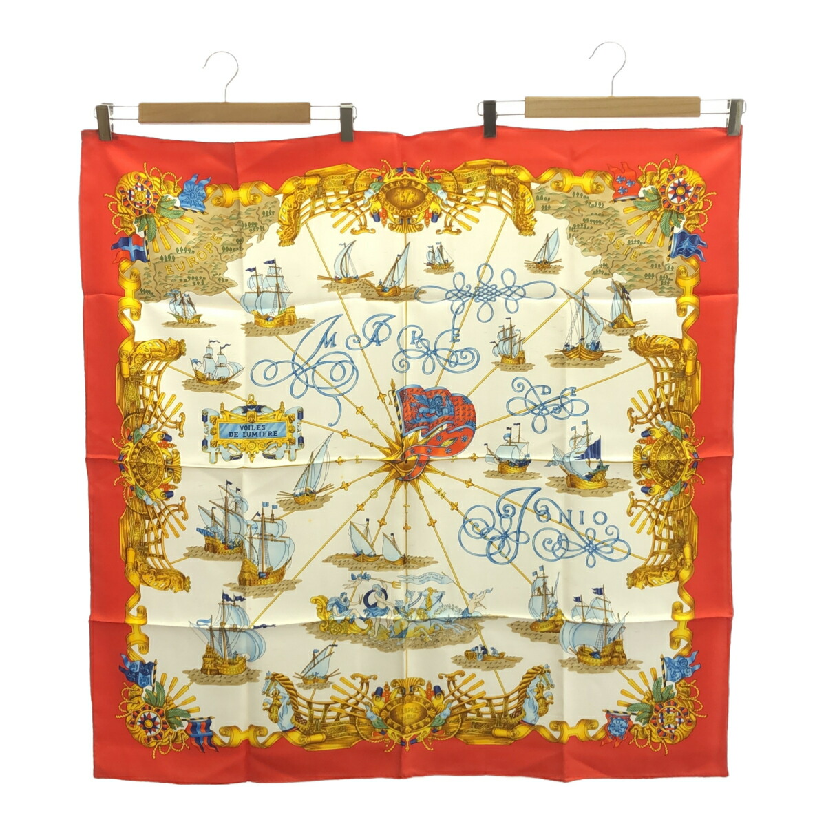 楽天市場】HERMES エルメス カレ90 スカーフ シルク VOILES de LUMIERE