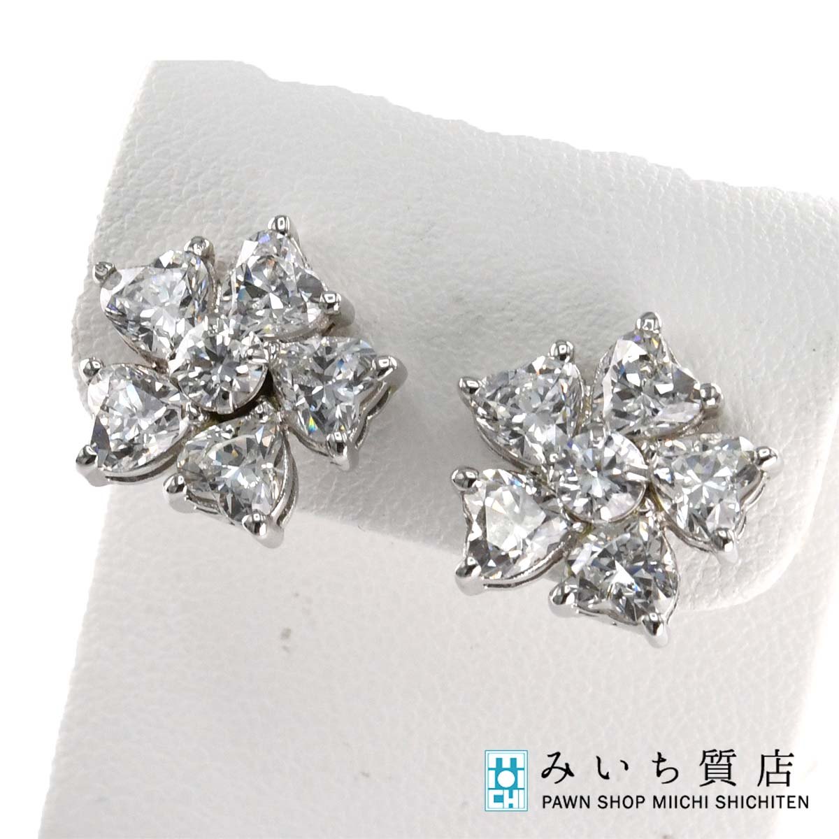 質屋 FOXEY フォクシー イヤリング フラワー ラインストーン 約6g レディース シルバーカラー アクセサリー M3863 みいち質店|みいち質店