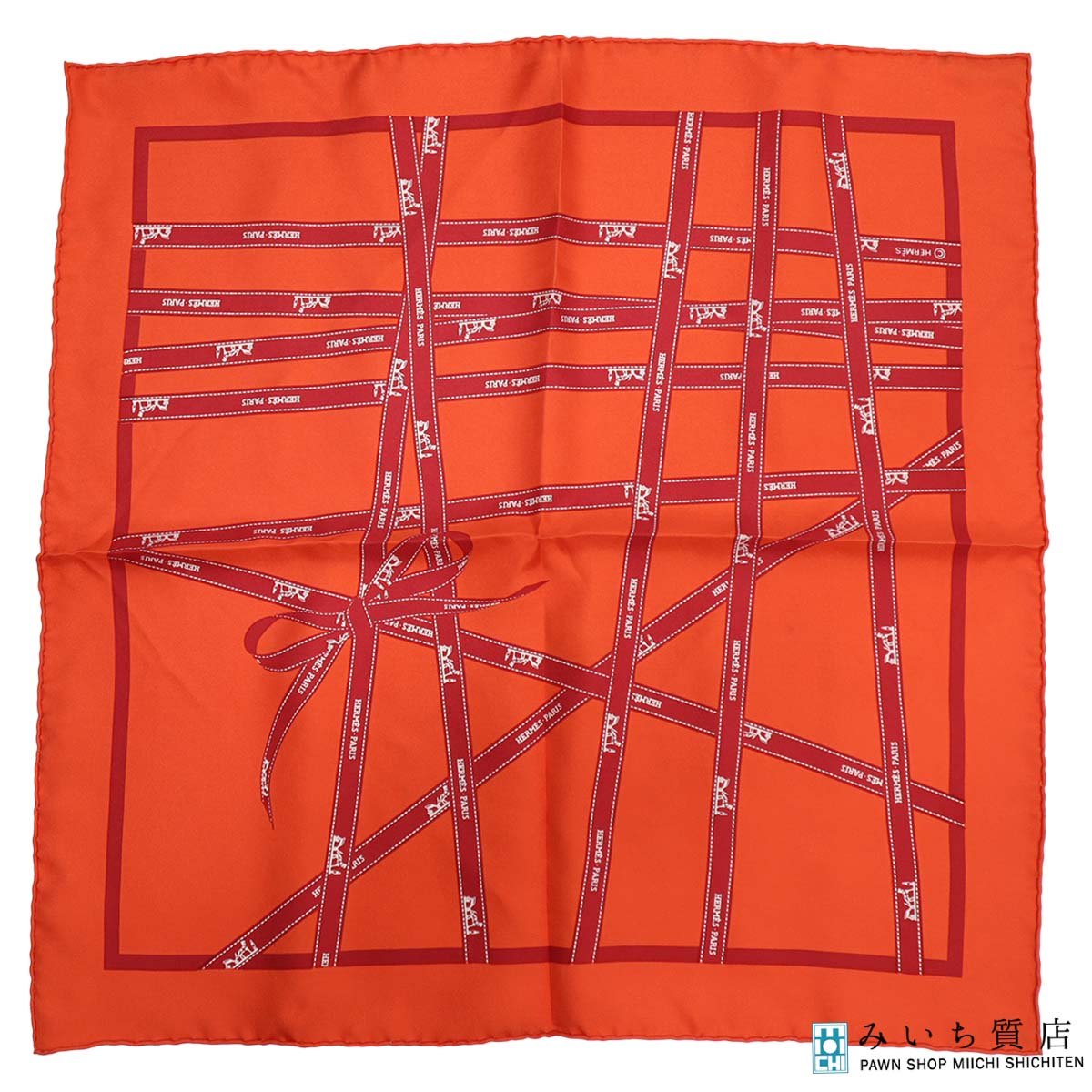 HERMES エルメス スカーフ　ボルデュック リボン柄 カレ90 楽天市場】HERMES エルメス カレ90 ボルデュック リボン柄 BOLDUC