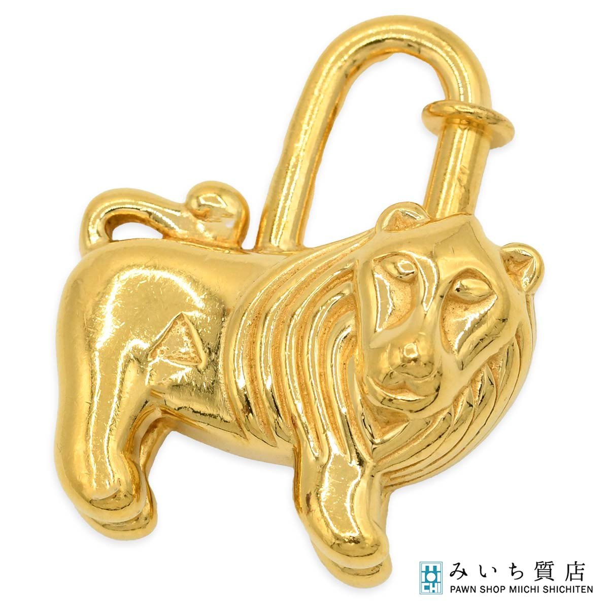 【美品】エルメス K24ゴールドメッキ パドロック カデナ リペア品 100番 美品】エルメス K24ゴールドメッキ パドロック カデナ リペア品