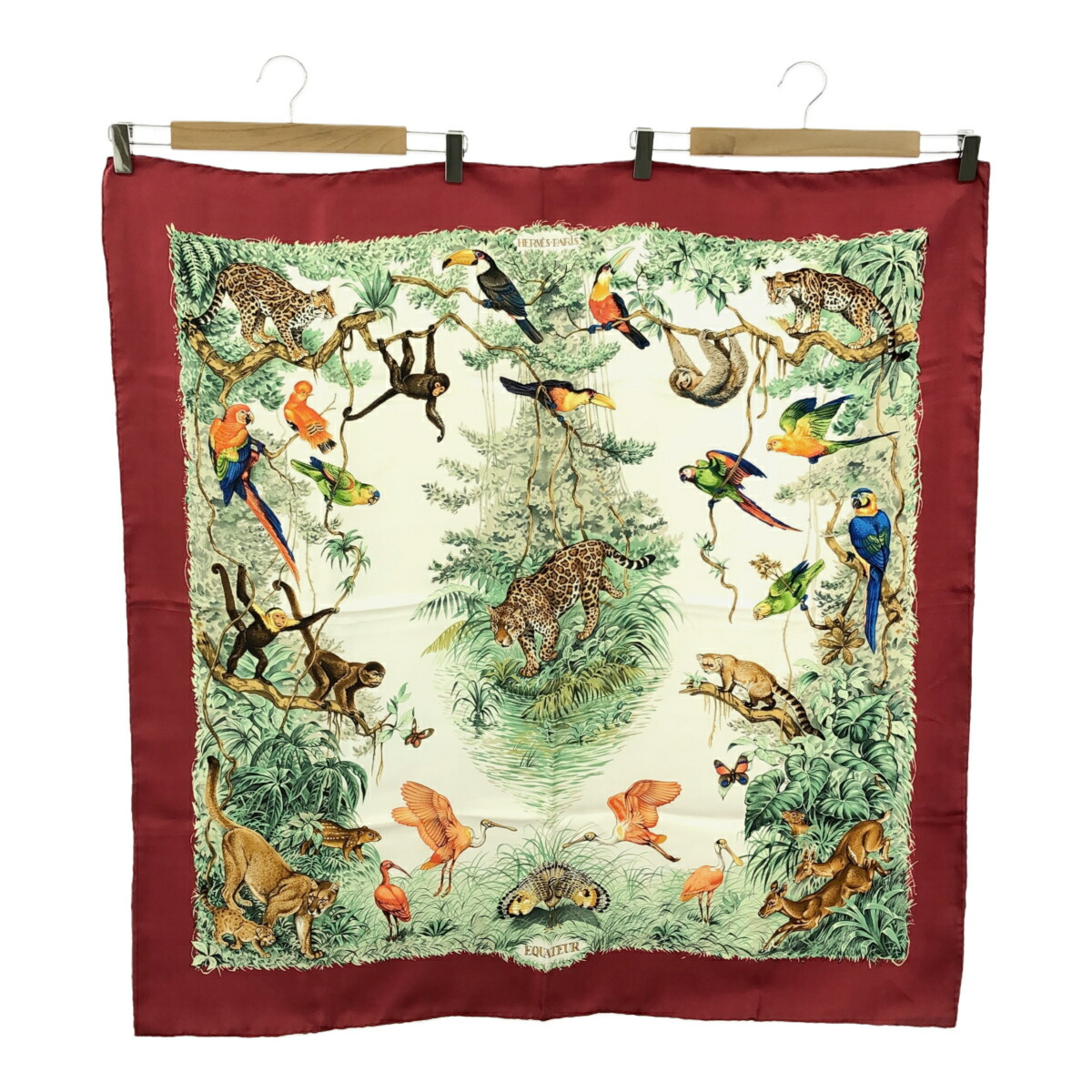 HERMES equateur エルメス　動物　スカーフ 楽天市場】【エルメス】Hermes カレ90 シルク スカーフ EQUATEUR
