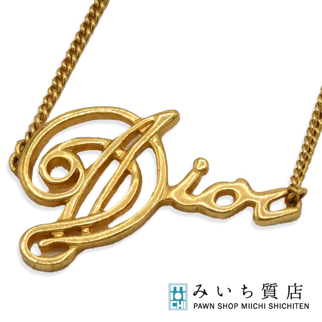 【クリスチャンディオール】ネックレス　CDロゴ　シルバー　箱有 Christian Dior クリスチャンディオール ネックレス CDロゴ