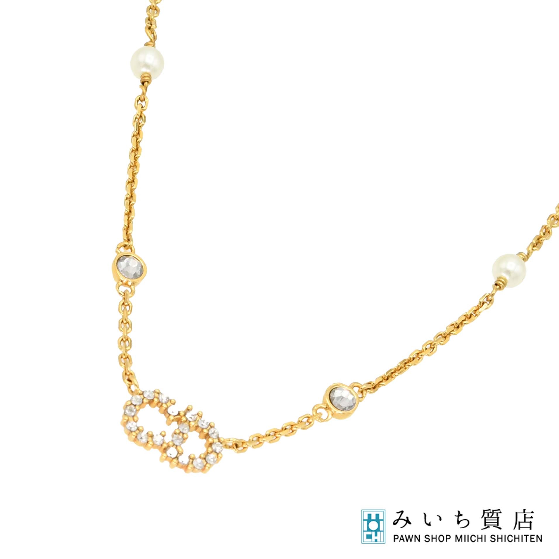 楽天市場】質屋 Christian Dior ディオール CDロゴ ラインストーン