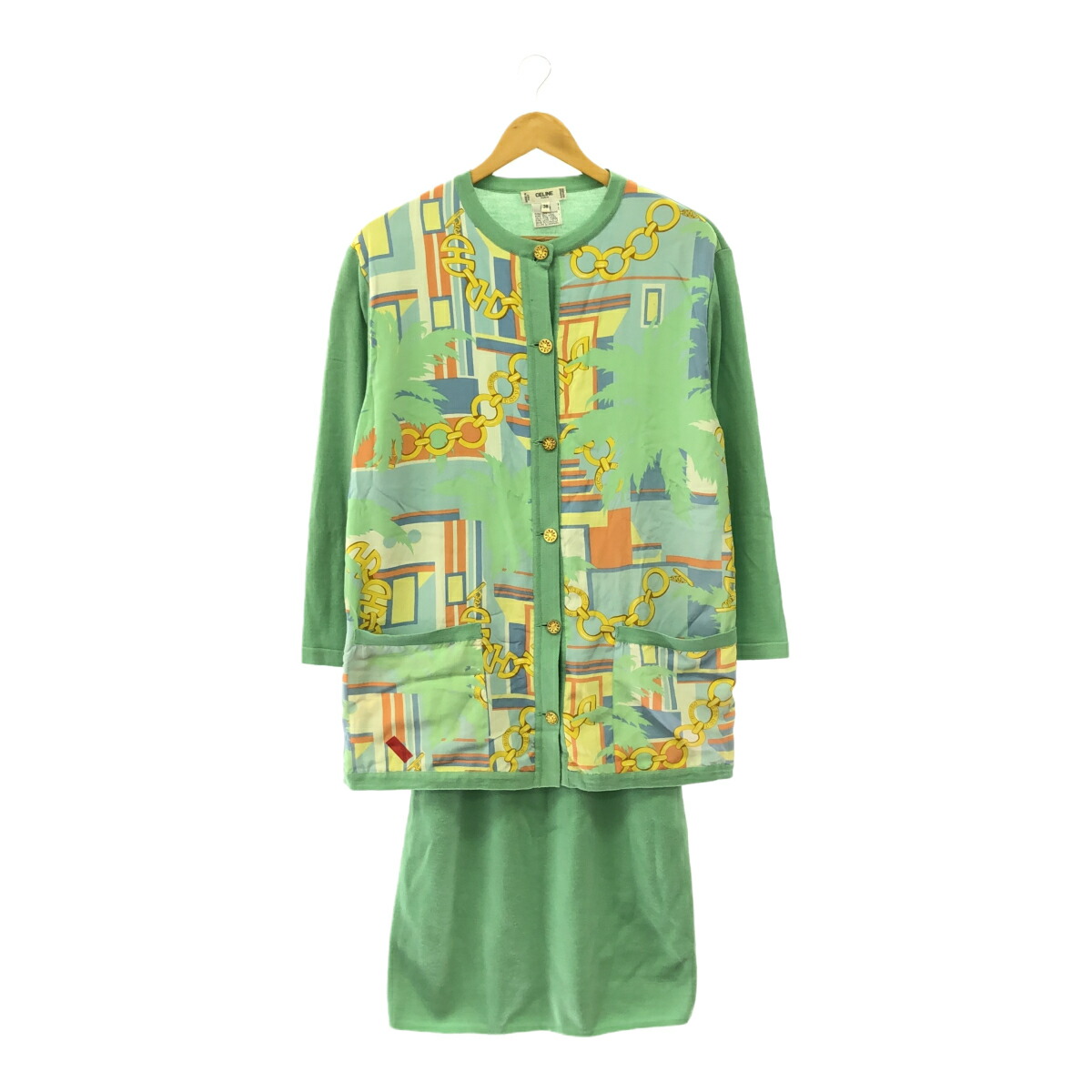 CELINE セリーヌ　スカートセットアップ　ウール　サイズ38 M相当 楽天市場】CELINE セリーヌ セットアップ グレー サイズ:38(M