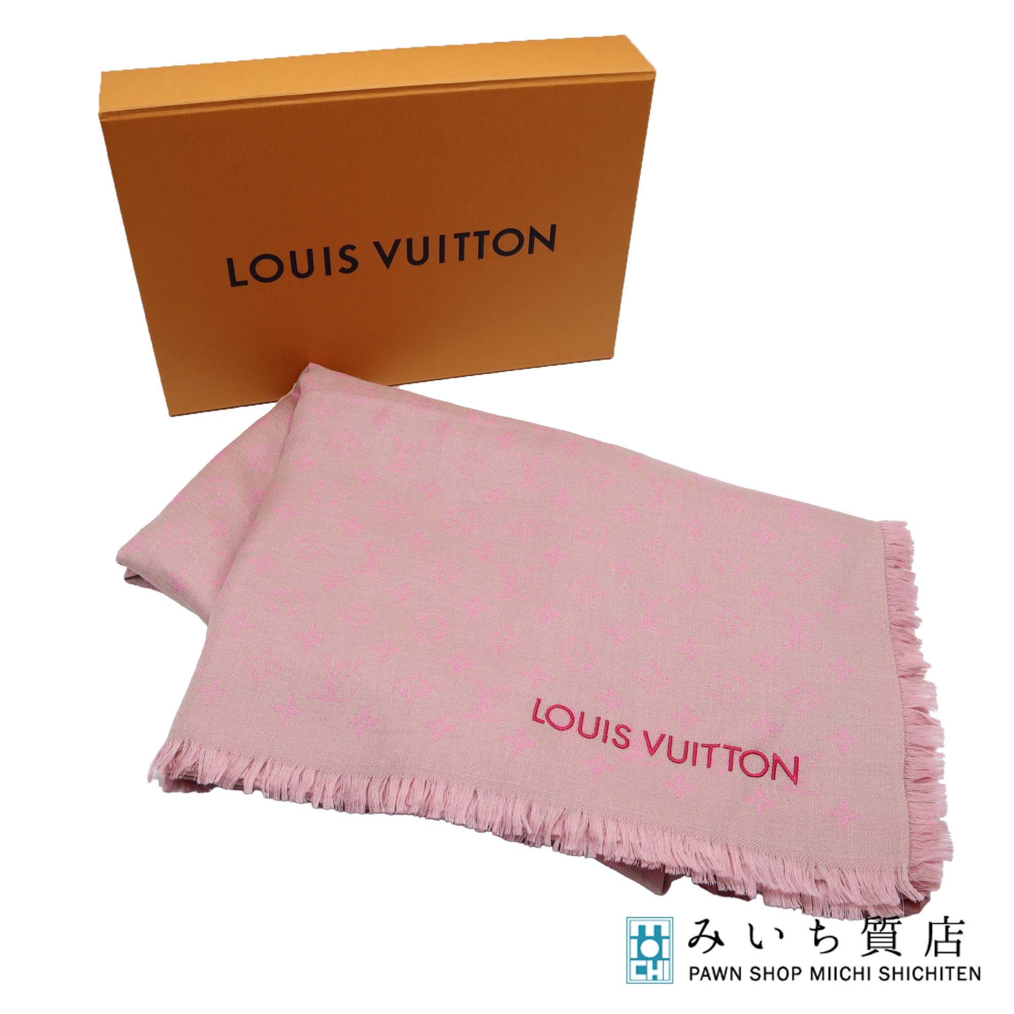 一六銀行 LOUIS VUITTON LV ルイヴィトン 袈裟 R97644 ノベルティ サクラ色 大物取り引き先制限事項 非売品 服飾小物 箱有 H20967 みいち質店