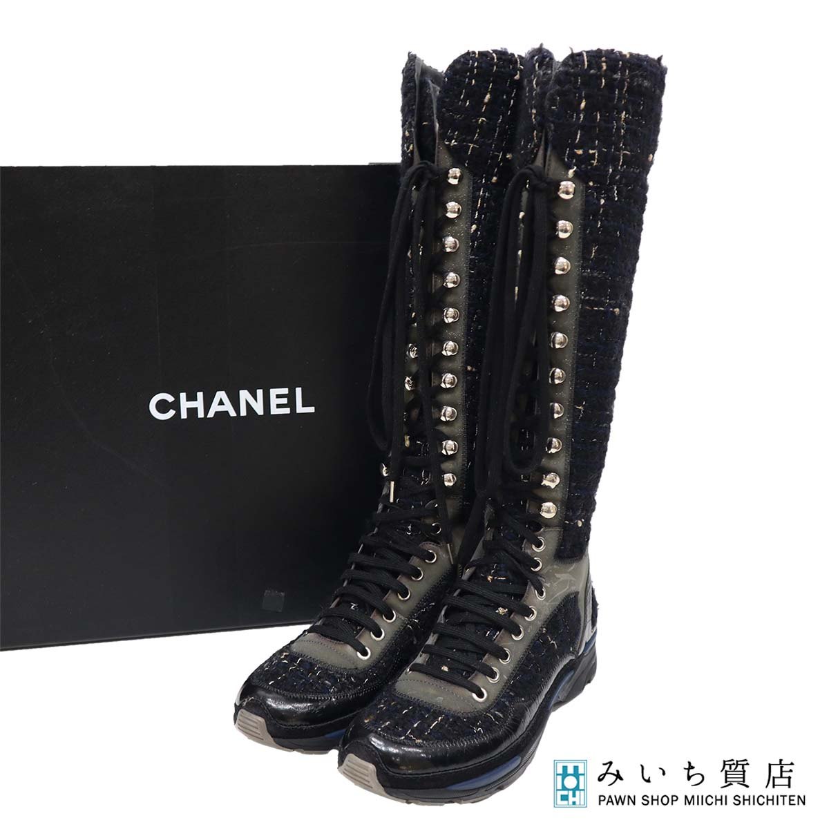 CHANELブーツ★美品 org.jpg