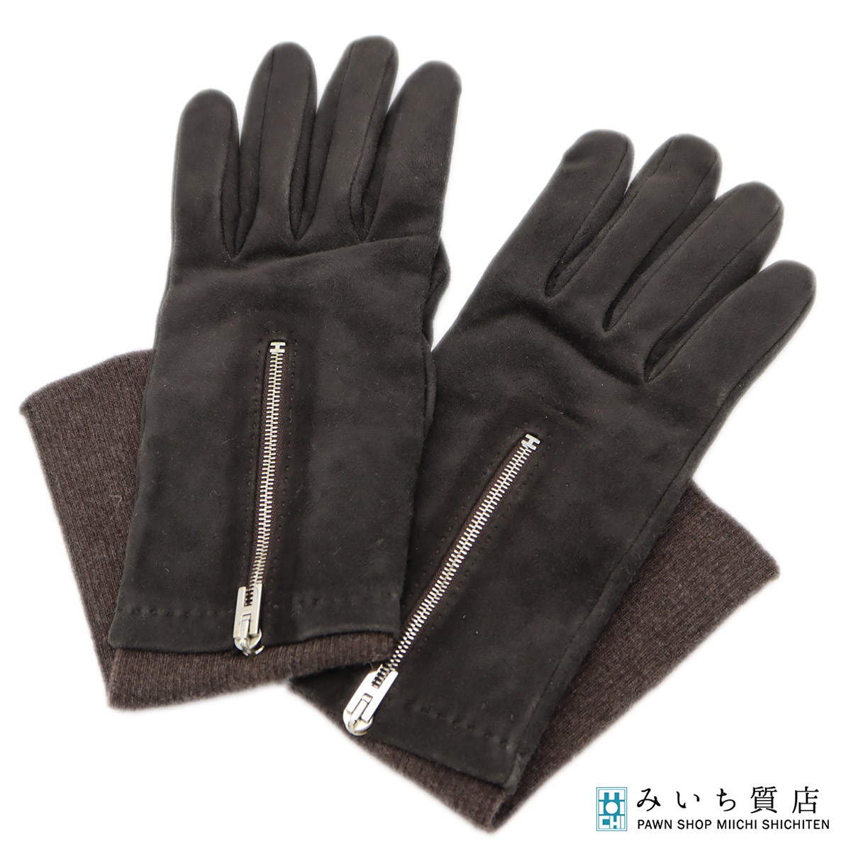 楽天市場】エルメス メンズグローブ ブラック ディアスキン カシミア