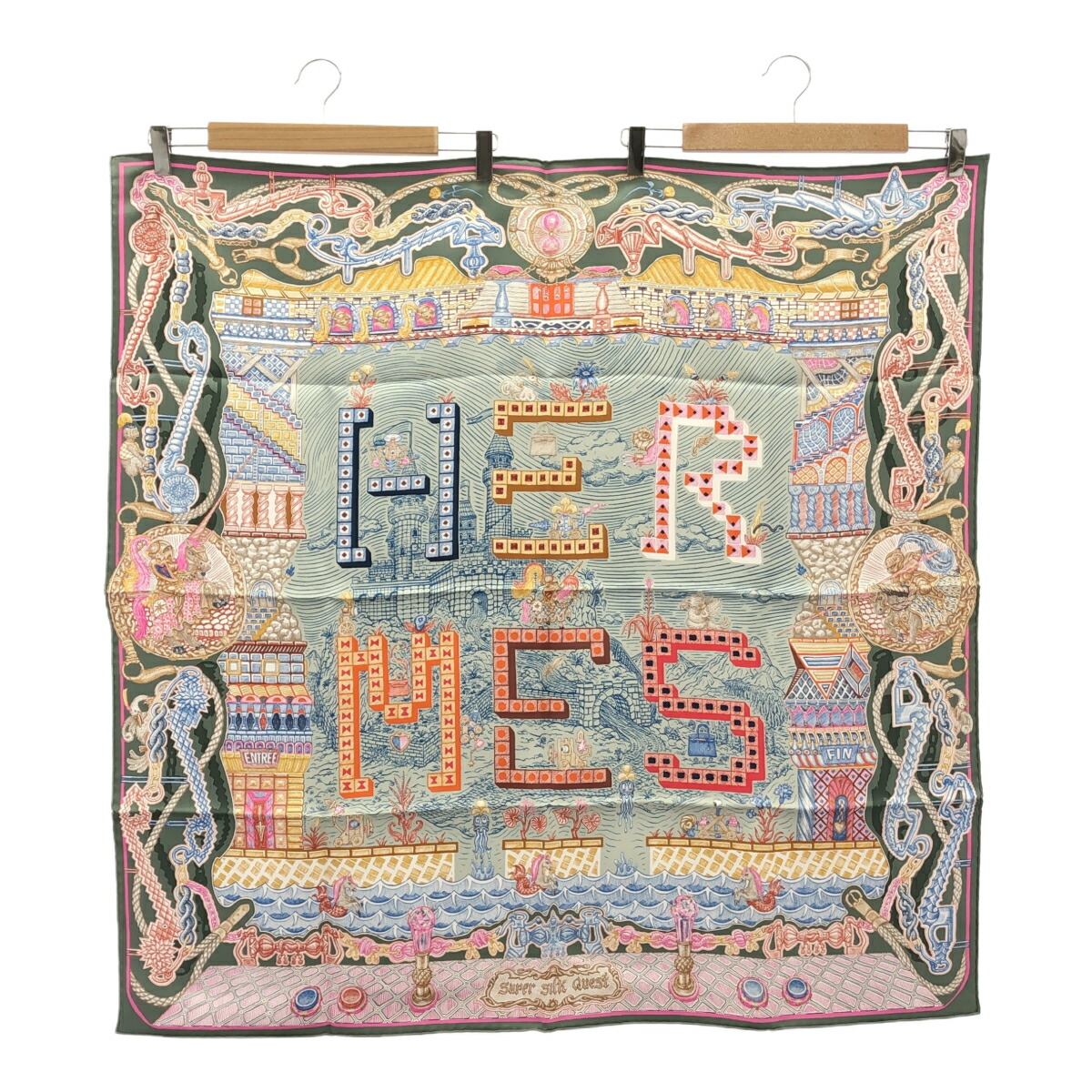 楽天市場】美品 HERMES エルメス カレ90 LE GEOGRAPHE 地理学者 シルク