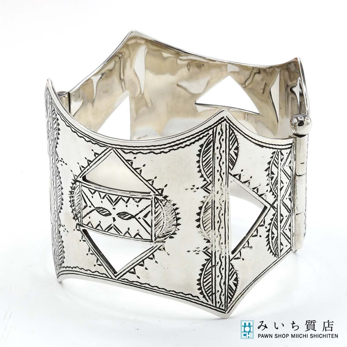 HERMES(エルメス)/ トゥアレグ GM 楽天市場】【美品】HERMES エルメス トゥアレグ GM バングル シルバー