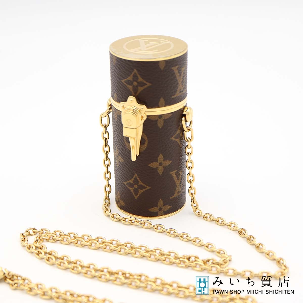 一六銀行 LOUIS VUITTON ルイヴィトン LV 口紅入れもの モノグラム MP2406 シャンデリヤ チェーン店 19K362-250 みいち質店