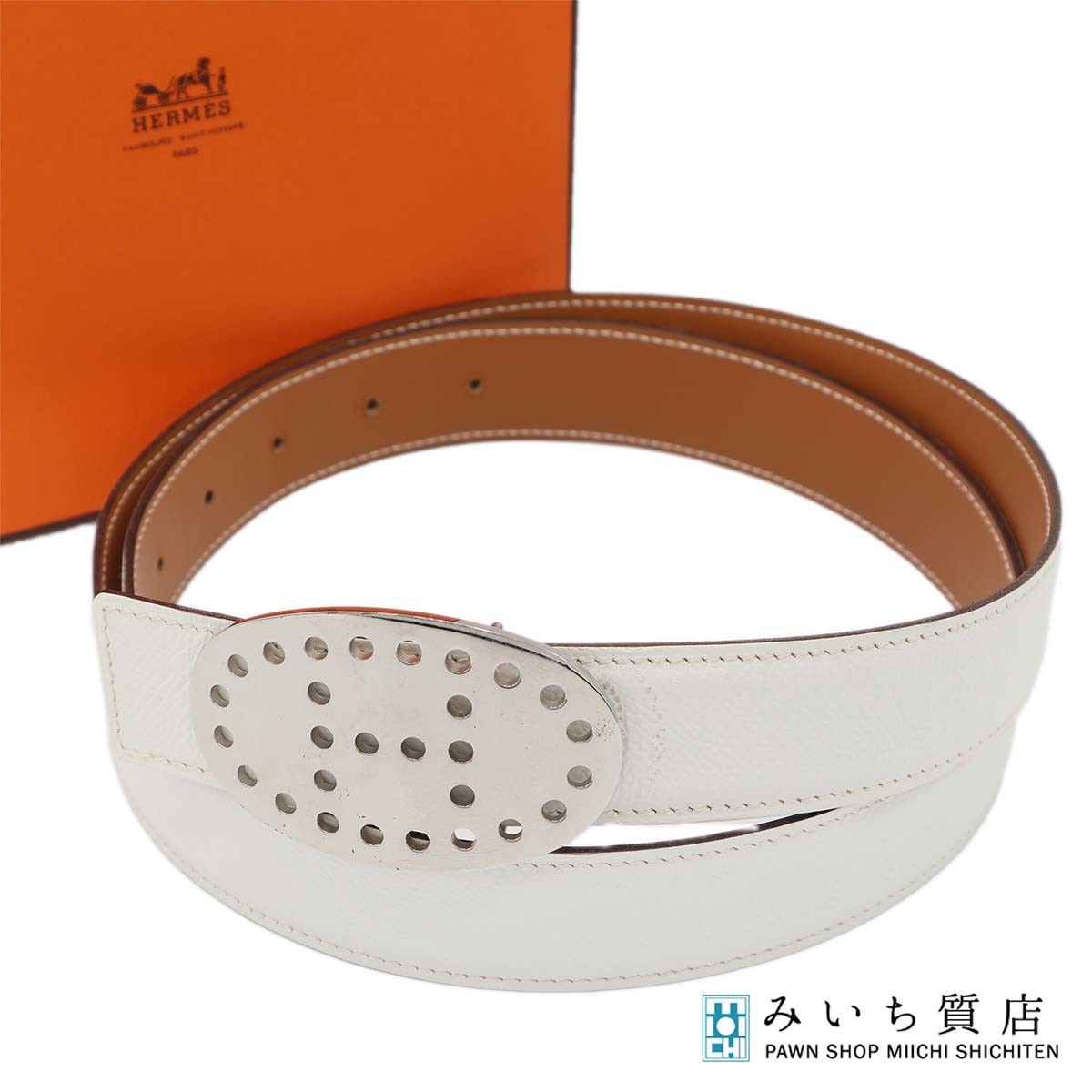 限界値下げ】HERMES(エルメス) エブリン リバーシブルベルト AU609 