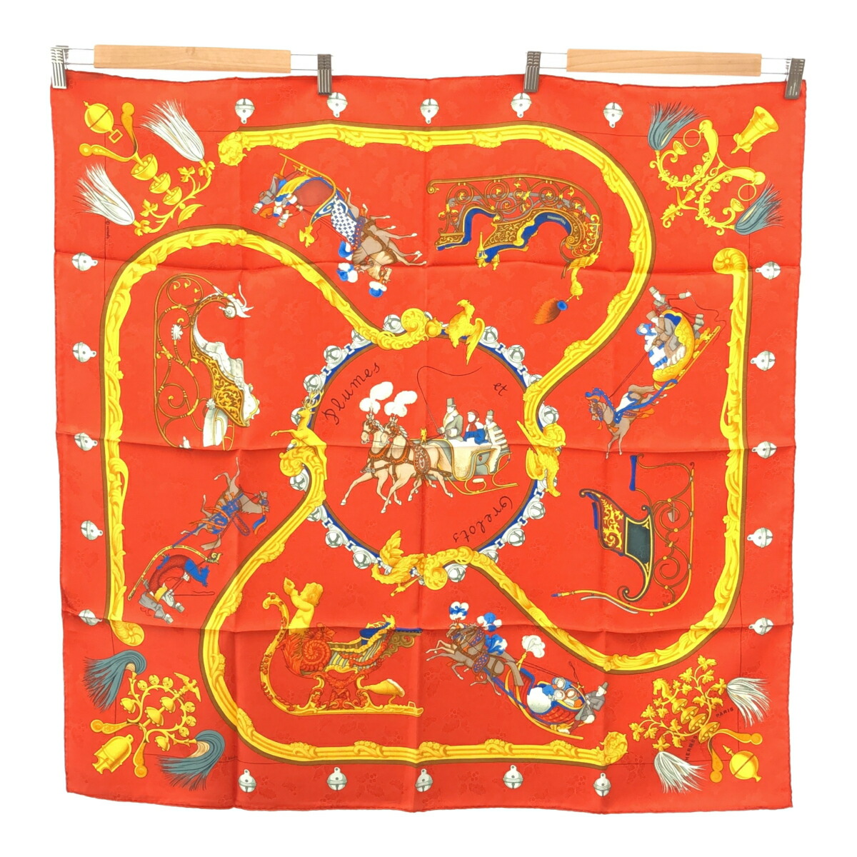 楽天市場】エルメス HERMES スカーフ カレ 90 カレ90 羽と羽飾り