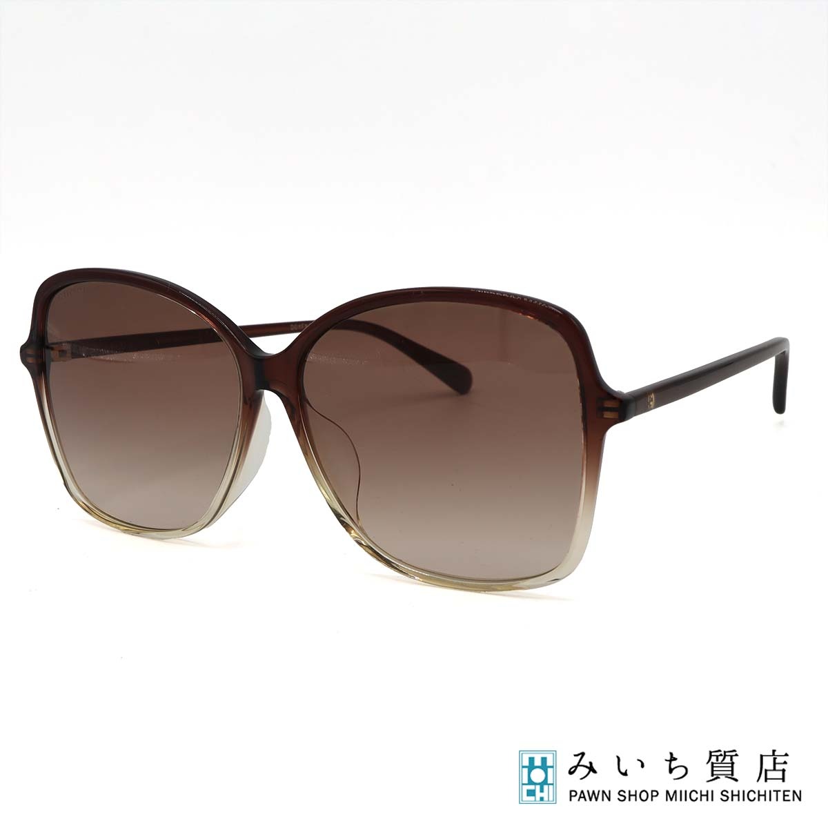 一六銀行 GUCCI グッチ 黒眼鏡 度なし 赤銅色 グラデーション水晶体 GG0546SK 60□14-145 入れもの袋 H23020 みいち質店 サングラス-バッグ・小物・ブランド雑貨