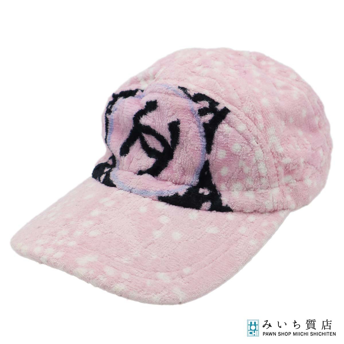 一六銀行 CHANEL シャネル 旗がしら かぶり笠 パイル出どころ ココマーク サクラ色 26k377-2 みいち質店