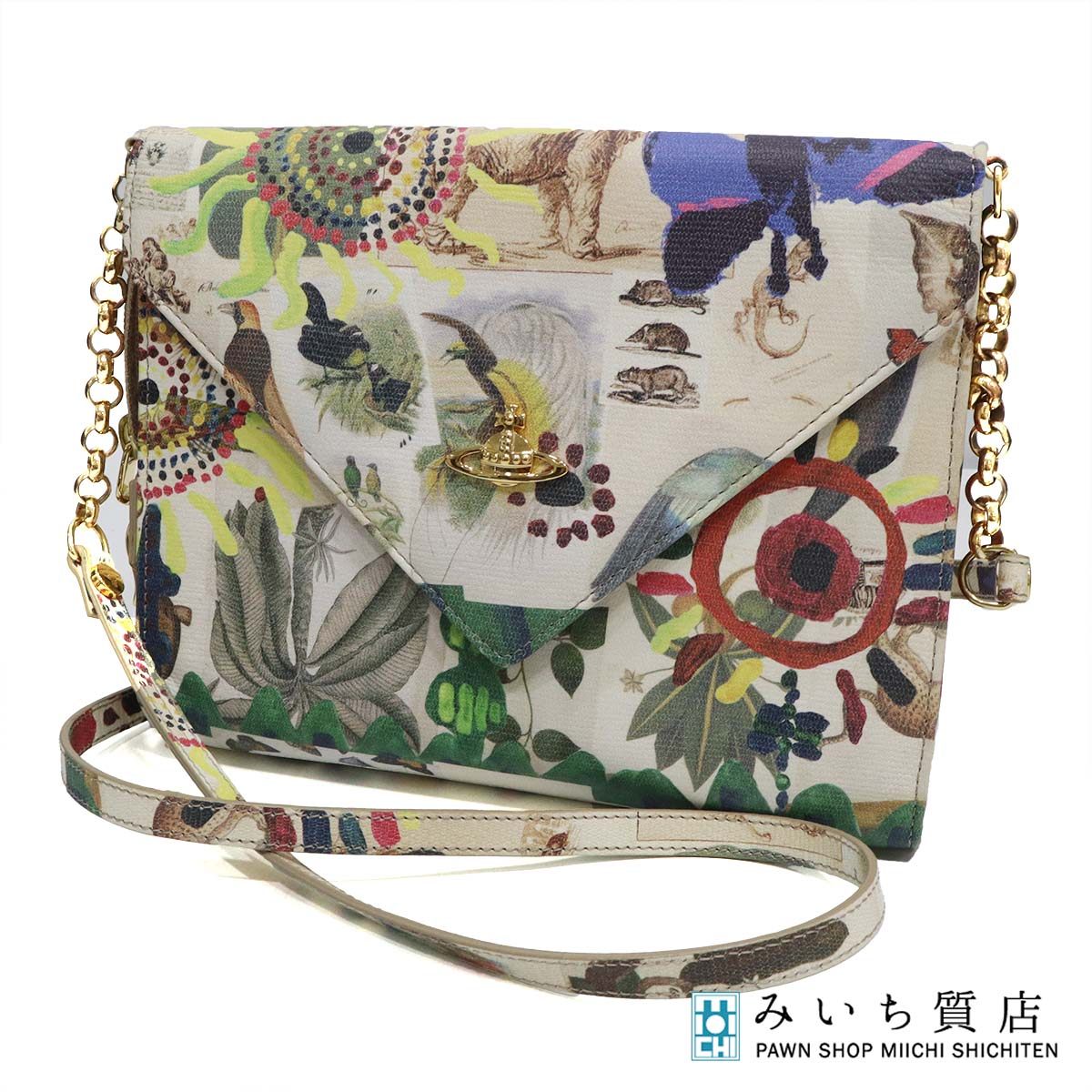 一六銀行 Vivienne Westwood ヴィヴィアンウエストウッド ショルダーバッグ アニマルプリント H24132 みいち質店