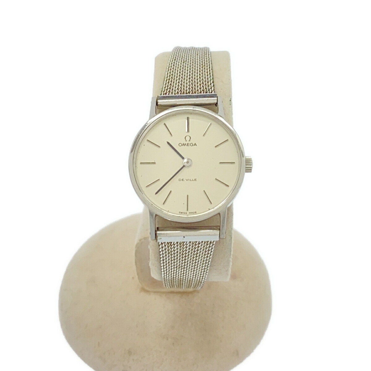 一六銀行 動く ウォッチ OMEGA ゼロ DE VILLE 天魔波旬 511.0392 cal.620 手一巻き しろがね色色文字記号盤 胴締め尾錠社外 H21450 みいち質店