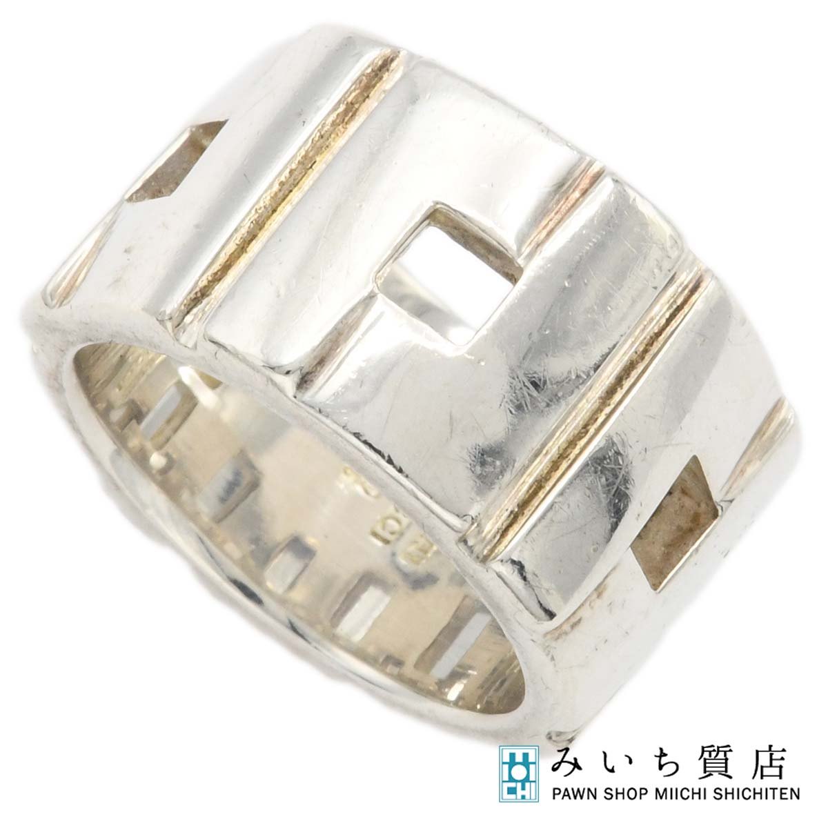 質屋 GUCCI グッチ リング モダニストワイドリング 12.5号 925 14.8g アクセサリー 箱 保管袋 H23068! みいち質店|みいち質店