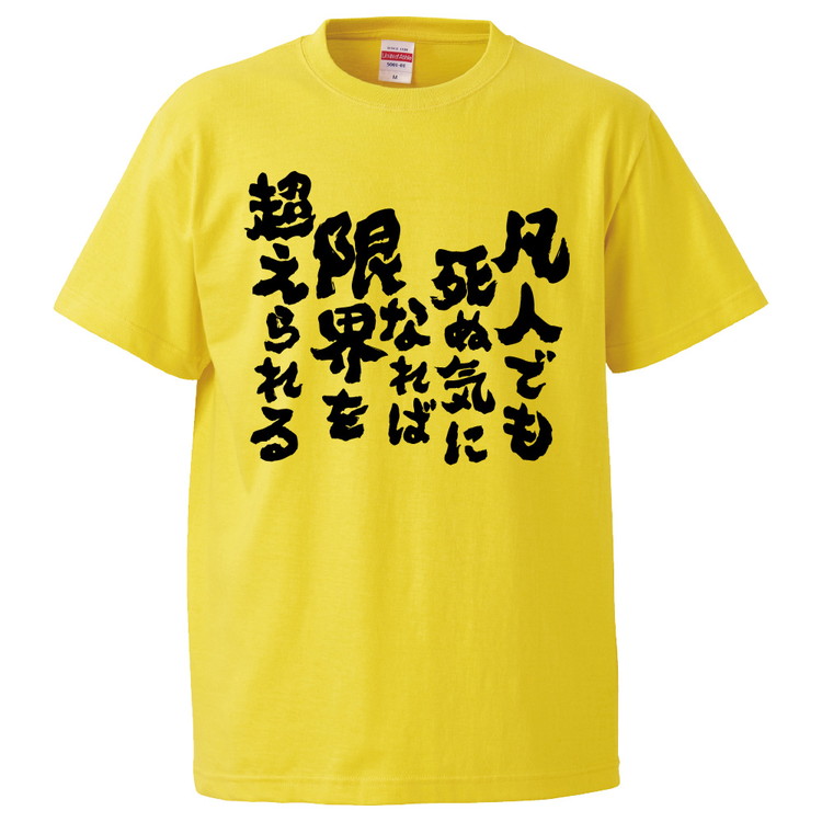 楽天市場 おもしろtシャツ 凡人でも死ぬ気になれば限界を超えられる ギフト プレゼント 面白 メンズ 半袖 無地 漢字 雑貨 名言 パロディ 文字 おもしろtシャツ みかん箱