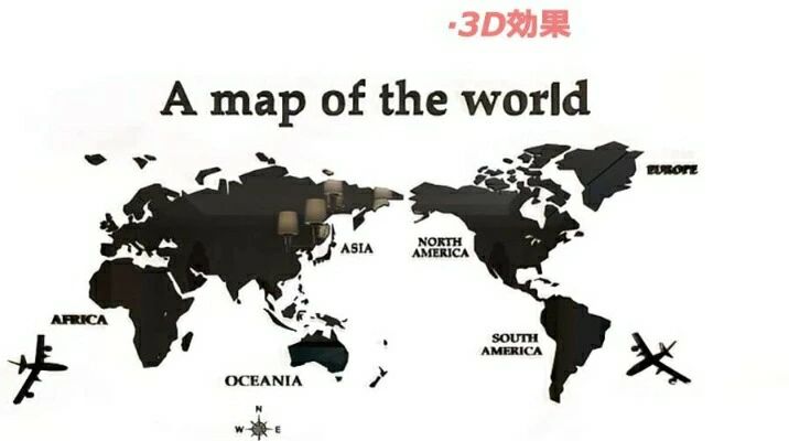 ウォールステッカー 世界地図 3d 壁紙 diy 飾り はがせる 壁装飾 おしゃれ シール 防水 壁 ホーム キッチン リビングルーム ベッドルー