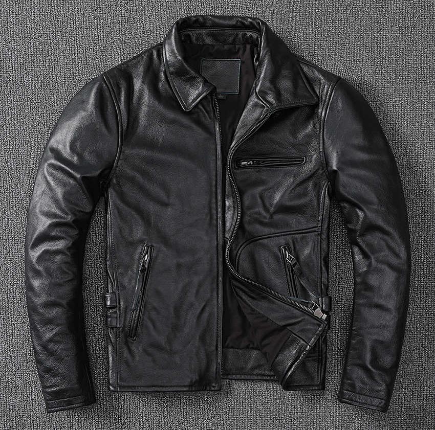 レザージャケット 本革ジャケット メンズ 立ち衿 牛革 黒色 S-5XL カジュアル バイクジャケット ライディング バイクウェア 秋冬用 防風耐磨 革ジャン 皮ジャン ミリタリージャケット ブルゾン 送料無料|三笠 店