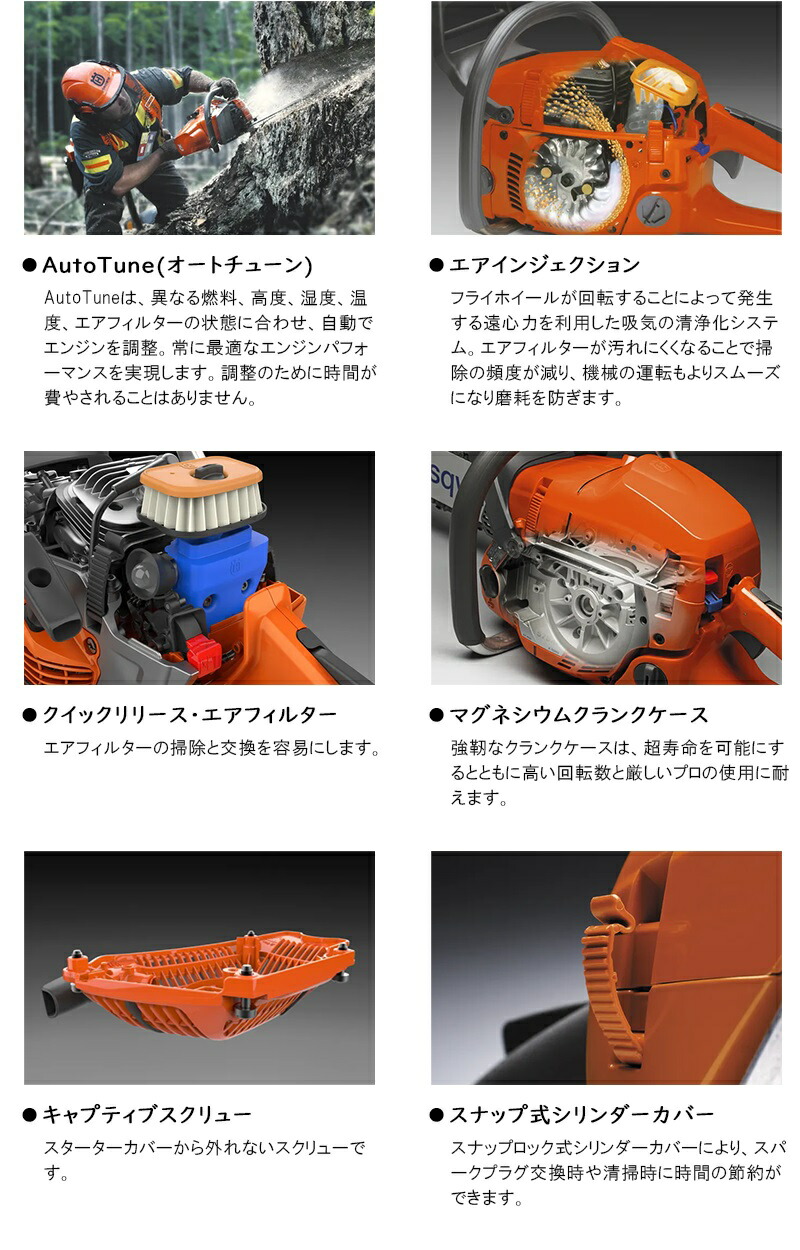 最新最全の ハスクバーナ Husqvarna エンジン式チェーンソー 50cm インチ H25 軽量スプロケットノーズバー ヒーティングハンドル エンジン チェーンソー 園芸 ガーデニング 作業 造園 庭 林業 伐採 伐倒 1oficioverde Com Br