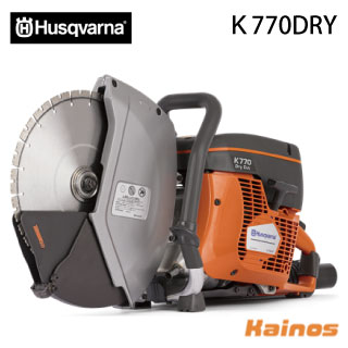 ハスクバーナ エンジンカッター 集塵式パワーカッター 12インチ 123mm 【K770DRY】 （性能 寸法 12inch 電動工具 レスキュー）
